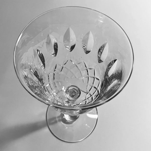 4 TIFFIN-FRANCISCAN ‘Elyse’ Water Goblets / VINTAGE AMERICAN CRYSTAL / 1 Scratch - Picture 7 of 12